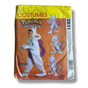McCall’s Costumes Pokémon Mewtwo 2831 Sewing Pattern